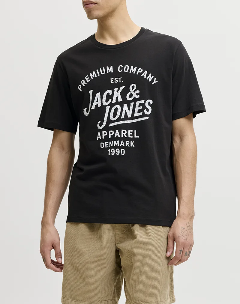 JACK&JONES JPRBLUZANE SS TEE FST 12302467-BLACK Black