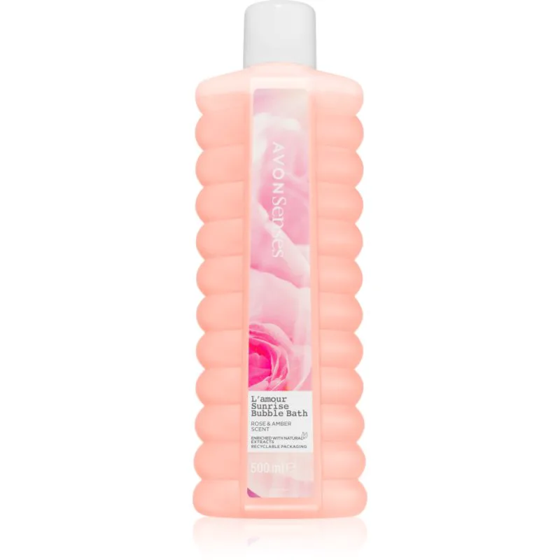 Avon Senses L'amour Sunrise αφρόλουτρο μπάνιου με την μυρωδιά των τριαντάφυλλων 500 ml