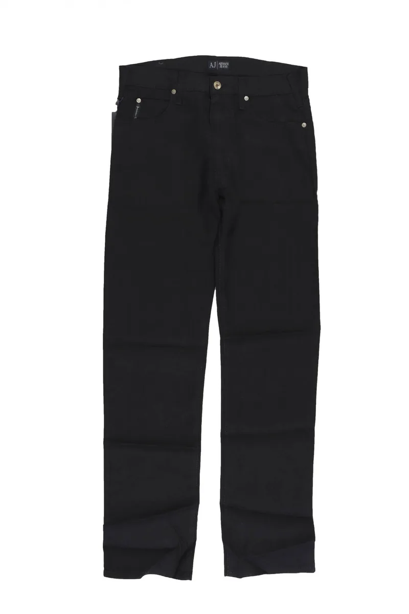 ARMANI JEANS ΠΑΝΤΕΛΟΝΙ COMFORT FIT ΛΙΝΟ NAVY ΜΠΛΕ