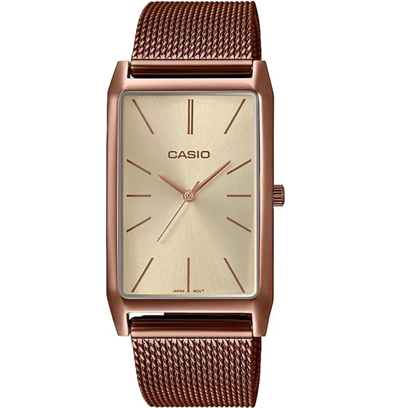 CASIO Collection Rose Χρυσό Stainless Steel Bracelet LTP-E156MR-9AEF
