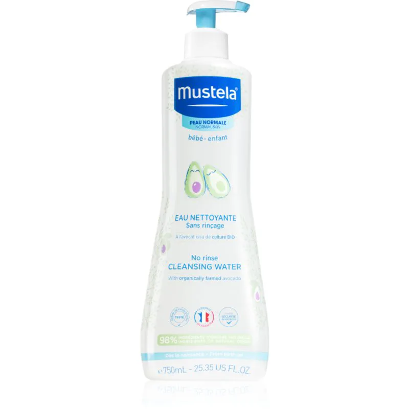 Mustela Bébé No Rinse Cleansing Water καθαριστικό νερό για παιδιά από τη γέννηση 750 ml