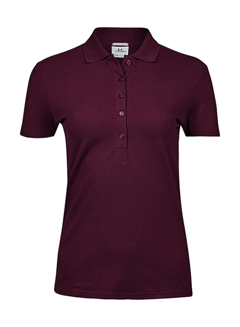 Γυναικεία Μπλούζα Polo 145 Tee Jays Luxury LS Stretch Wine