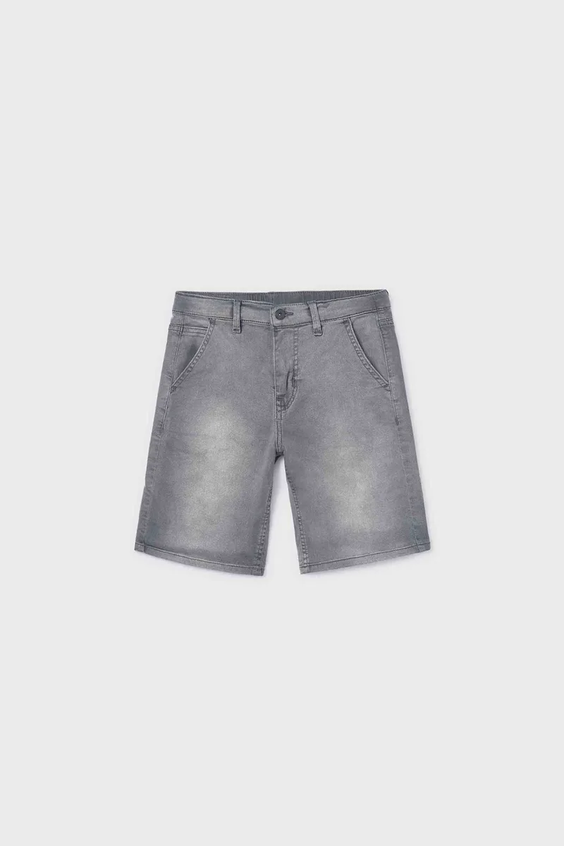 Mayoral παιδική βερμούδα denim Regular Fit - 6220-S26 Ανθρακί
