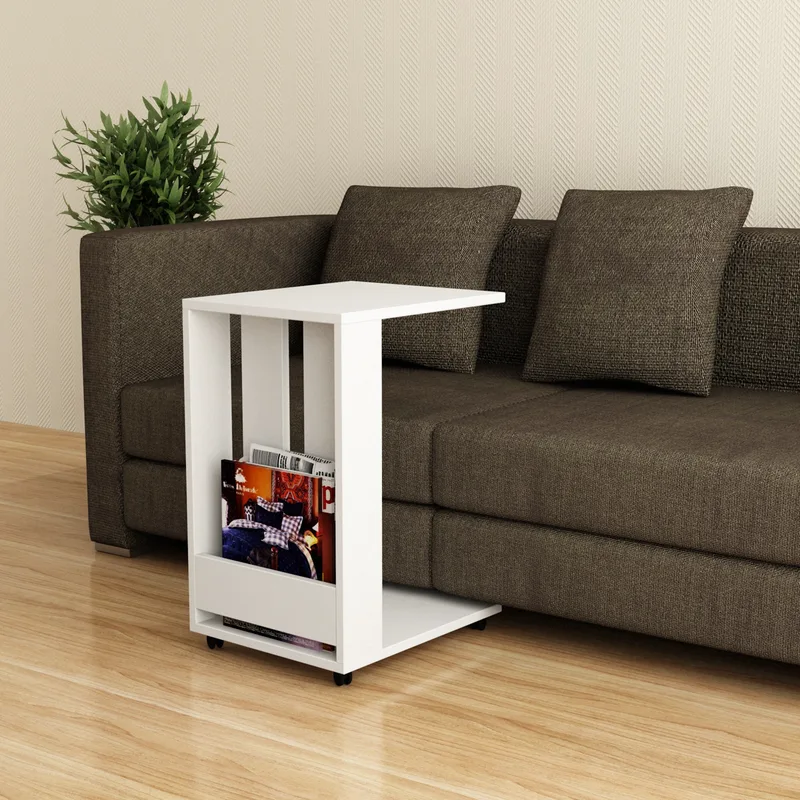 Βοηθητικό Τραπέζι Edi - White 855Dte2877 (37x60x45)