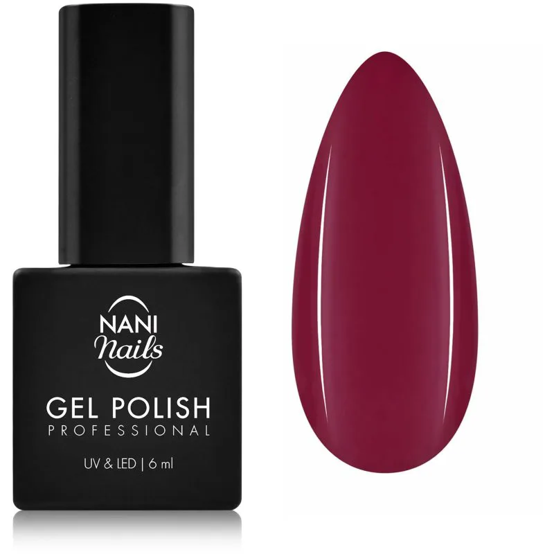 NaniNails NANI Professional τζελ βερνίκι νυχιών απόχρωση Wine Drop 6 ml