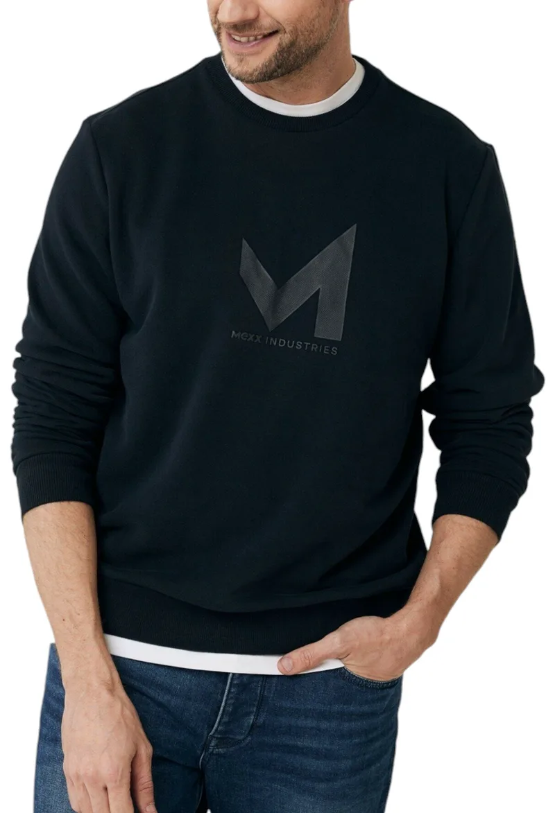 Μπλούζα Μακρυμάνικη Mexx John Basic Crew Neck TU1801036M-Black Ανδρικό