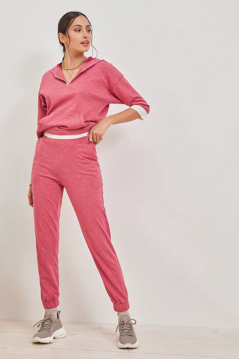 Enzzo Jogger παντελόνι φούτερ - Rose