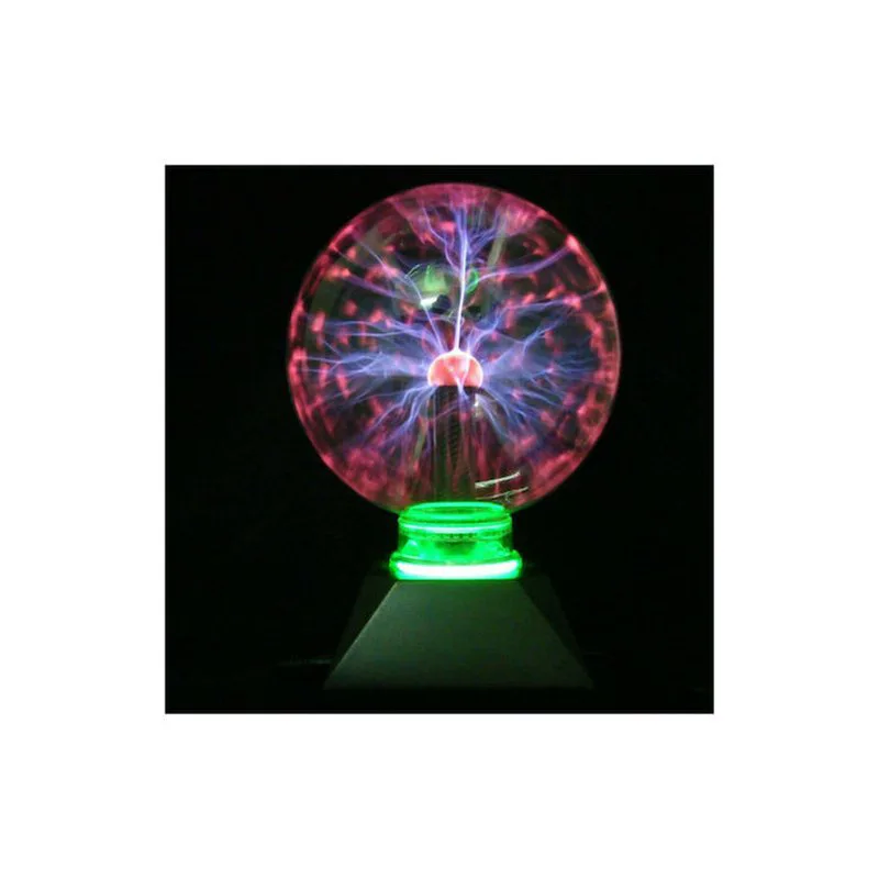 Magic Plasma Light Ball Διακοσμητικό Φωτιστικό με Φωτισμό RGB Plasma Ball LED 19cm σε Μαύρο Χρώμα