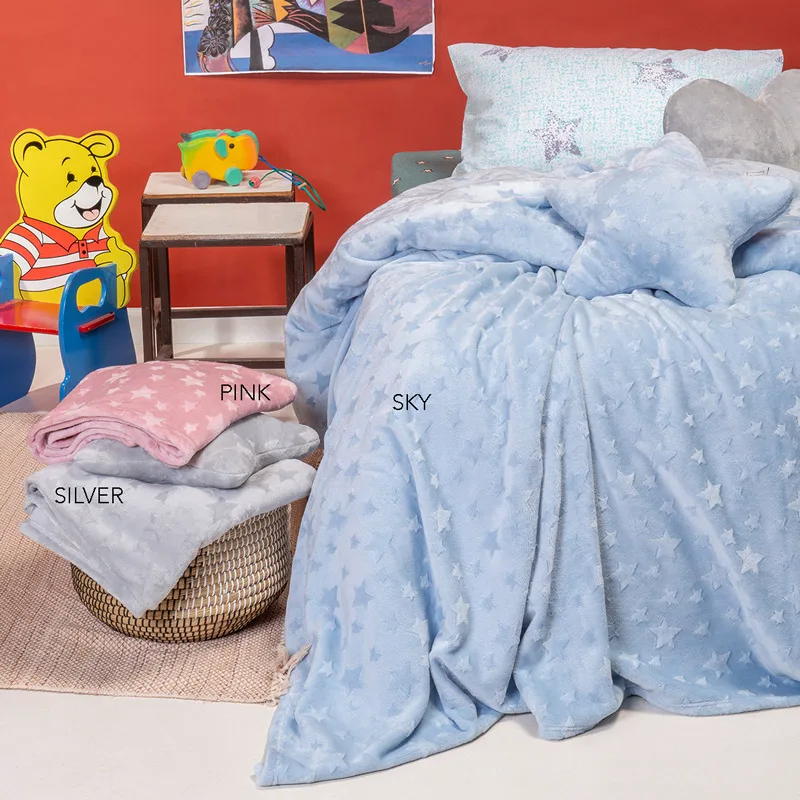 Κουβέρτα Fleece Μονή 160x220 Melinen Starito Silver 160x220
