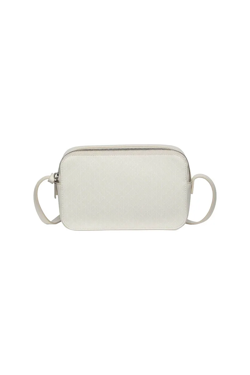 Calvin Klein Jeans γυναικεία τσάντα crossbody με all-over logo print - LV04F3268G Κρέμ