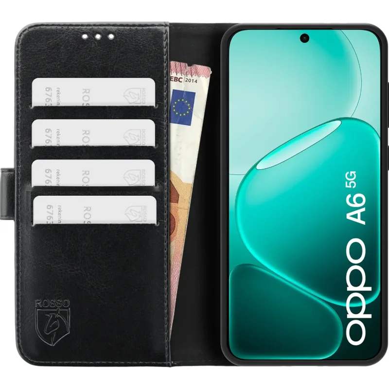 Θήκη Oppo A6 5G Κόκκινο Element PU Πορτοφόλι - Black (8719246597725)