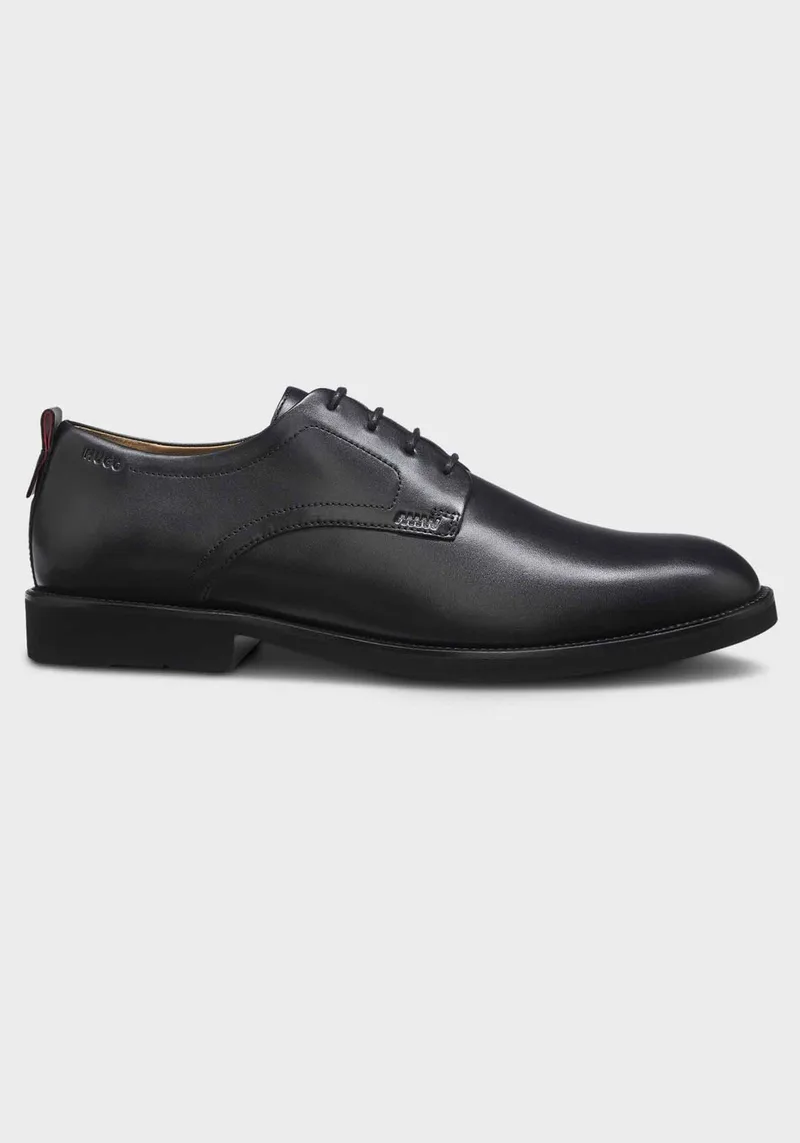 HUGO Δερμάτινα Παπούτσια Ginsby - 50567759 001 Black