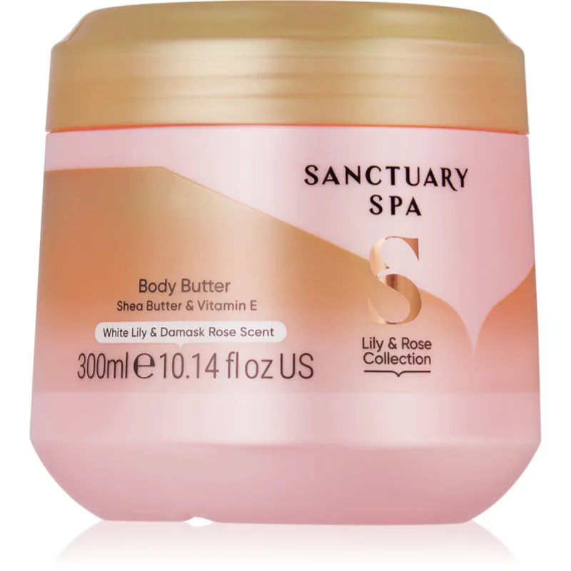 Sanctuary Spa Lily & Rose Collection βαθιά ενυδατικό βούτυρο σώματος 300 ml