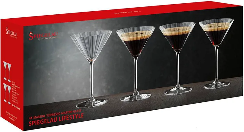 ΣΕΤ ΚΡΥΣΤΑΛΛΙΝΑ ΠΟΤΗΡΙΑ SPIEGELAU ESPRESSO MARTINI 220 ML (4450194) 4 ΤΜΧ