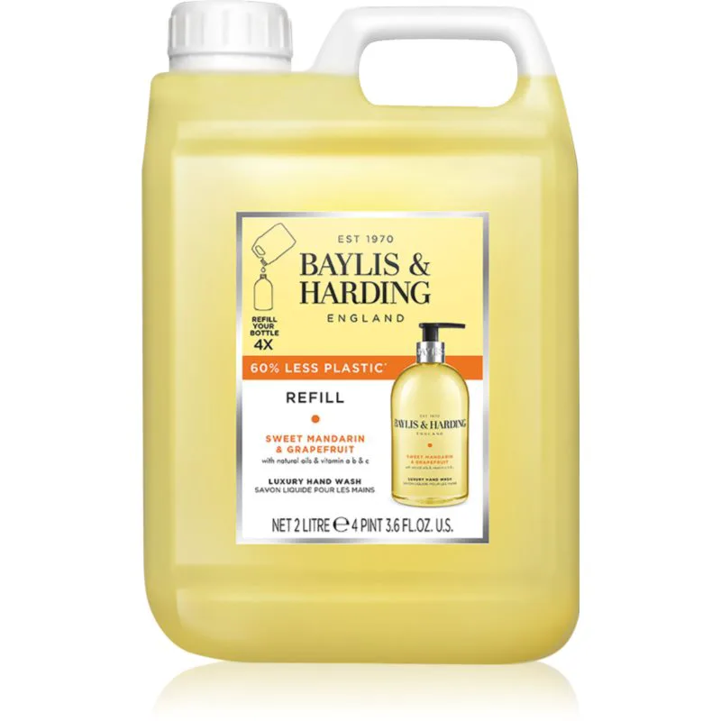 Baylis & Harding Sweet Mandarin & Grapefruit υγρό σαπούνι για τα χέρια ανταλλακτικό Refill 2000 ml