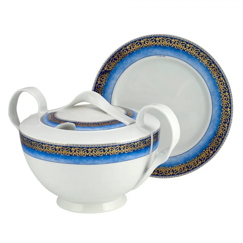 Σερβίτσιο Φαγητού Σετ 72τμχ Πορσελάνης Blue WM Collection N41680 (Υλικό: Πορσελάνη, Μέγεθος: Σετ) - WM COLLECTION - N41680-72