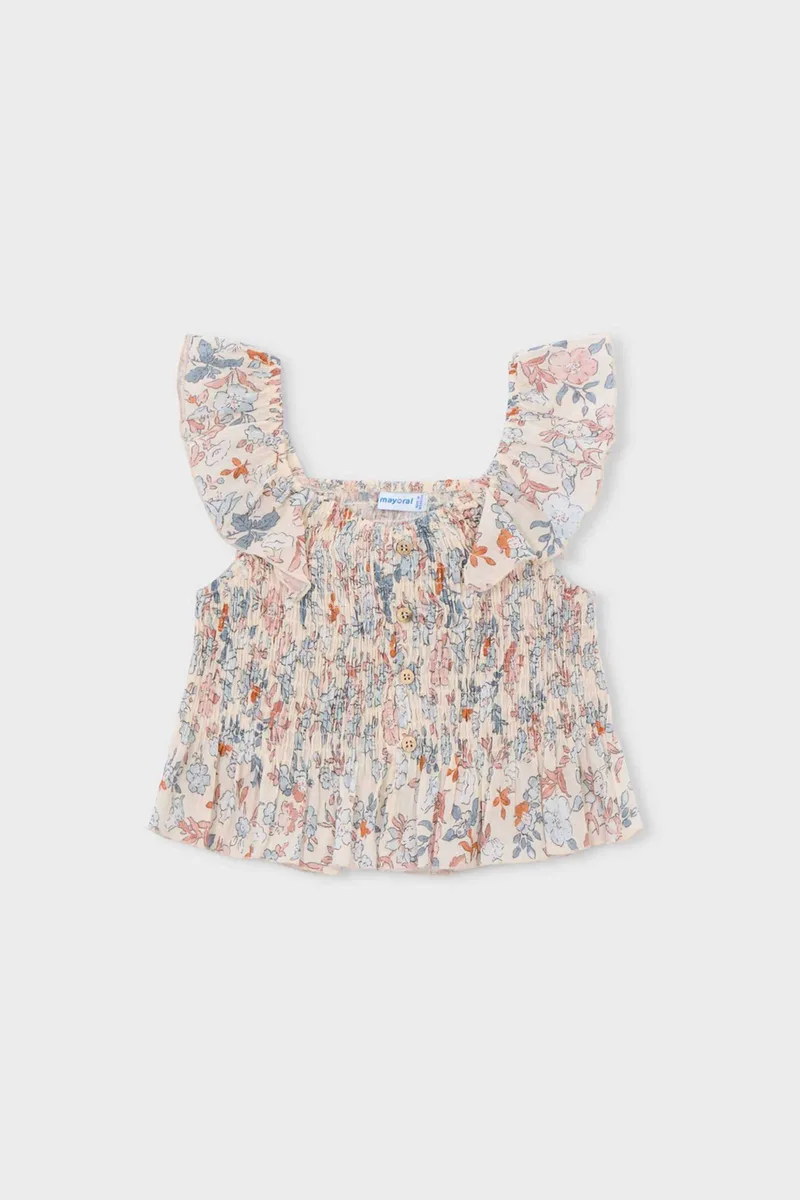 Mayoral παιδικό αμάνικο τοπ με all-over print Regular Fit - 3028-S26 Κοραλί