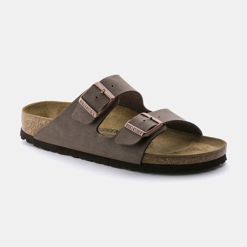 BIRKENSTOCK ARIZONA BIRKO-FLOR BIRKIBUC SANDALS - NARROW FIT ΚΑΦΕ