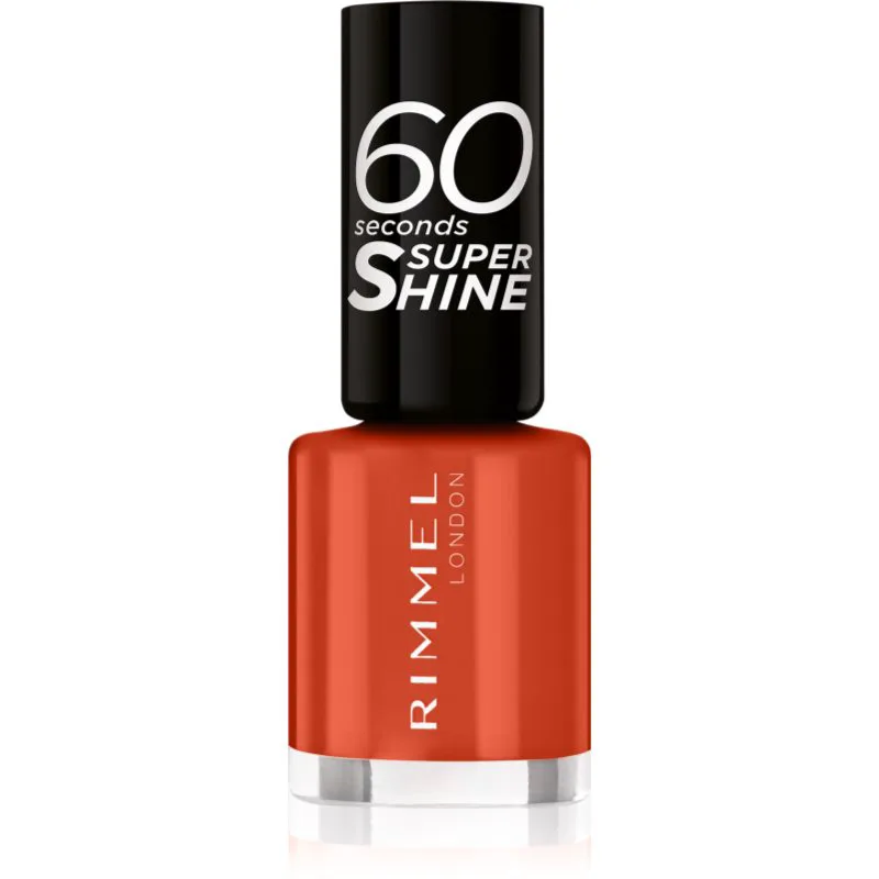Rimmel 60 Seconds Super Shine βερνίκι νυχιών απόχρωση 410 Wild Spice 8 μλ