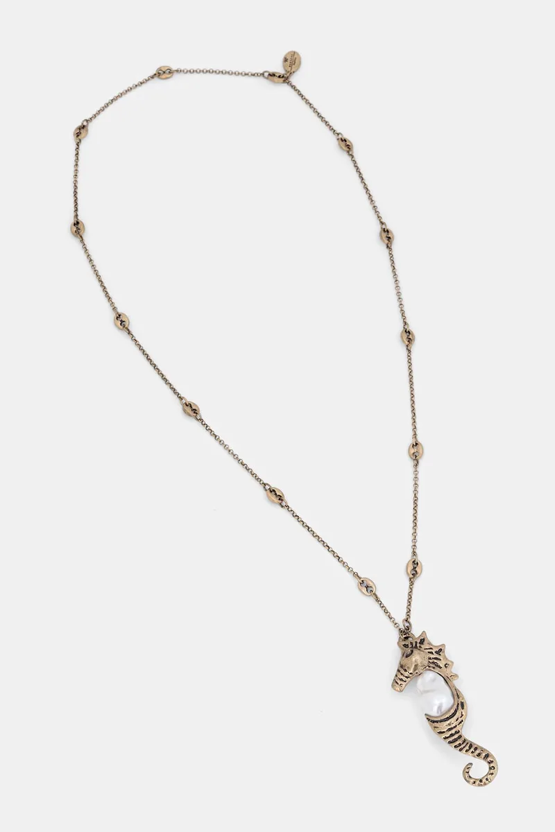 Weekend Max Mara κολιέ με κρεμαστό γυναικείο μεταλλικό AGIORNO