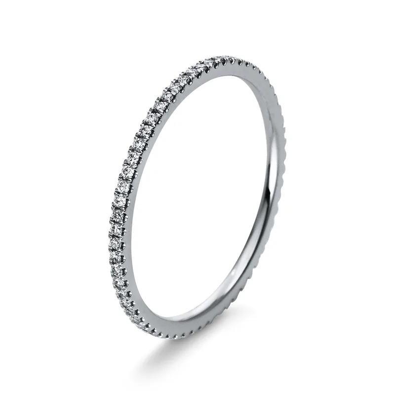 Diamond Group Ολόβερο Δαχτυλίδι με Διαμάντια Brilliant από Λευκό Χρυσό 18 Καρατίων DDX421