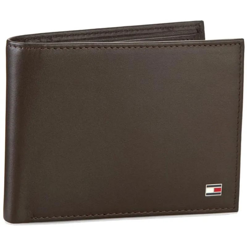 Πορτοφόλι Tommy Hilfiger Eton Cc Flap And Coin Pocket AM0AM00652/83362 Καφέ