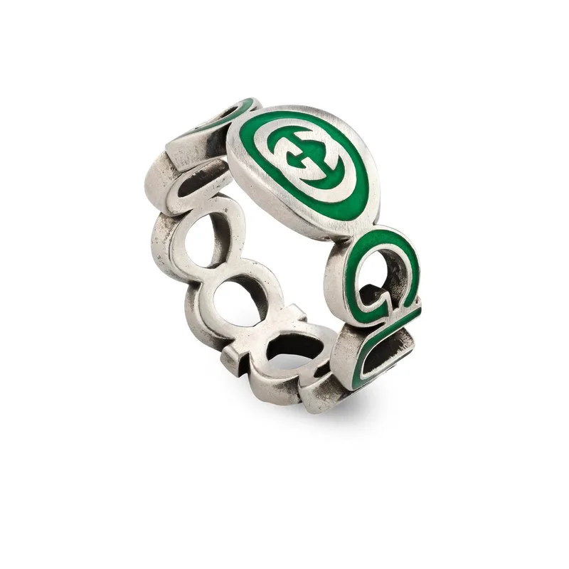 GUCCI "Interlocking G" Δαχτυλίδι από ασήμι 925 Silver YBC753640001013
