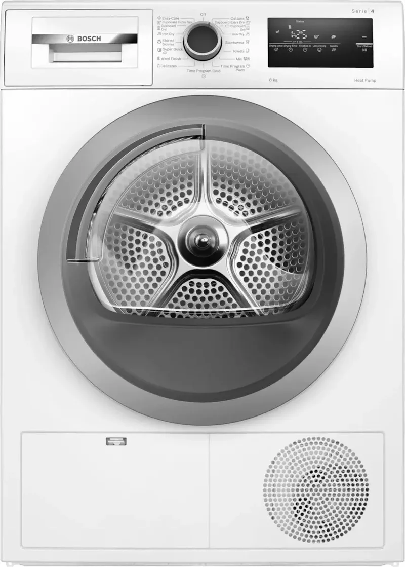 Bosch WTH85207BY Στεγνωτήριο Ρούχων 8 kg, A++, Λευκό WTH85207BY