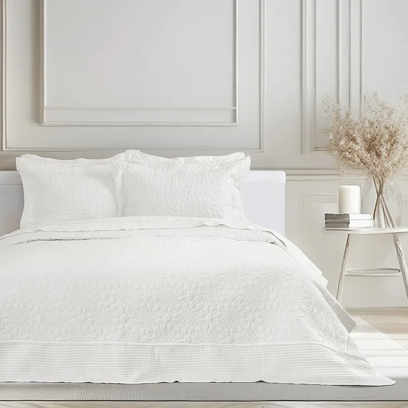 Κουβερλί King Size (Σετ) 240X260 Nima Calla Ivory (240x260)