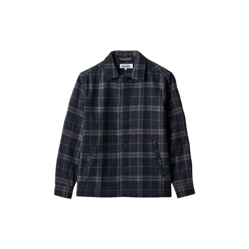 Πουκάμισο με μακριά μανίκια Gabba REBEL BLAUT OVERSHIRT MEN