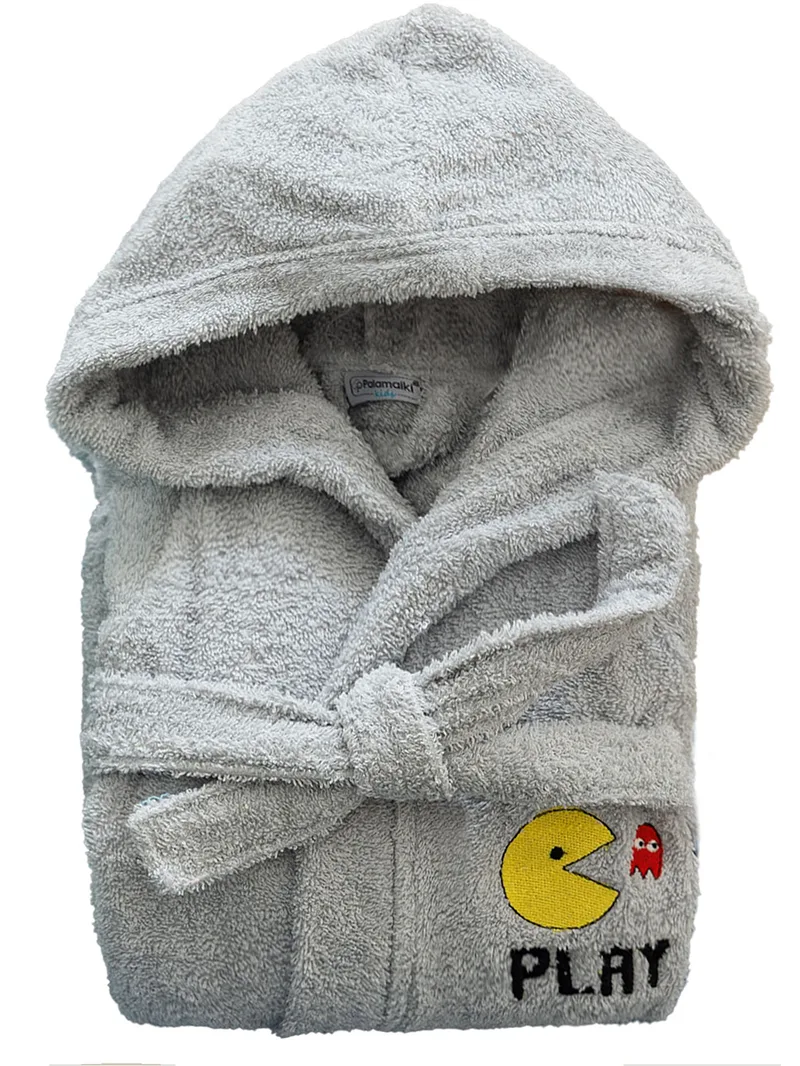 Μπουρνούζι με Κουκούλα Kids Bath PAC GREY 12-14 - Palamaiki