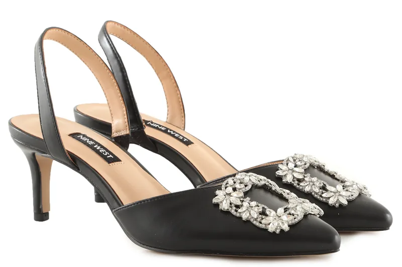 Γόβα Nine West Slingback Avery 101080201-BLACK Γυναικείο