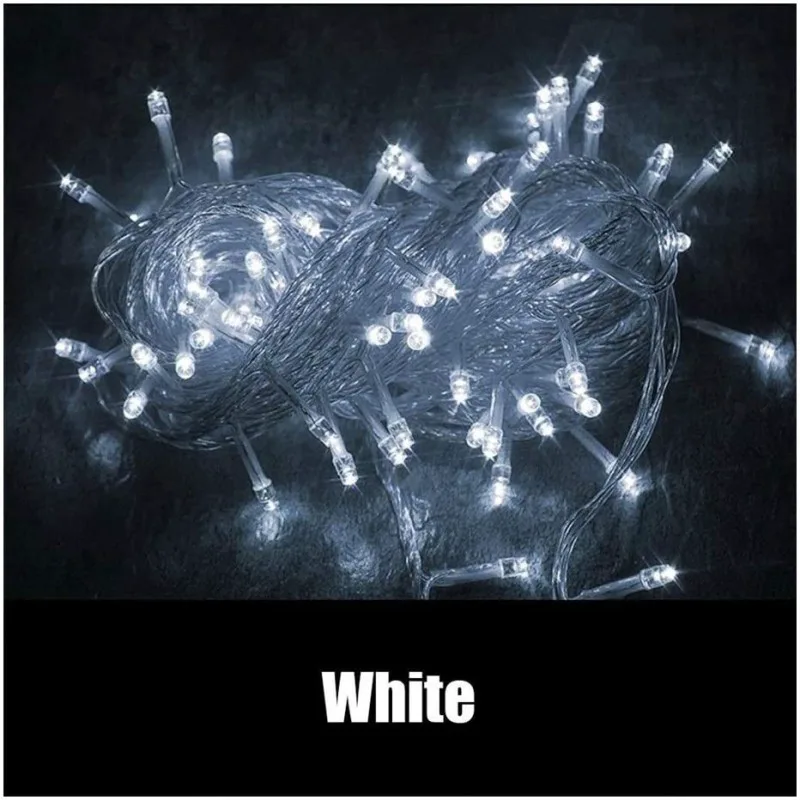 Λαμπάκια 240 LED Λευκό Ψυχρό Χρώμα με Διάφανο Καλώδιο