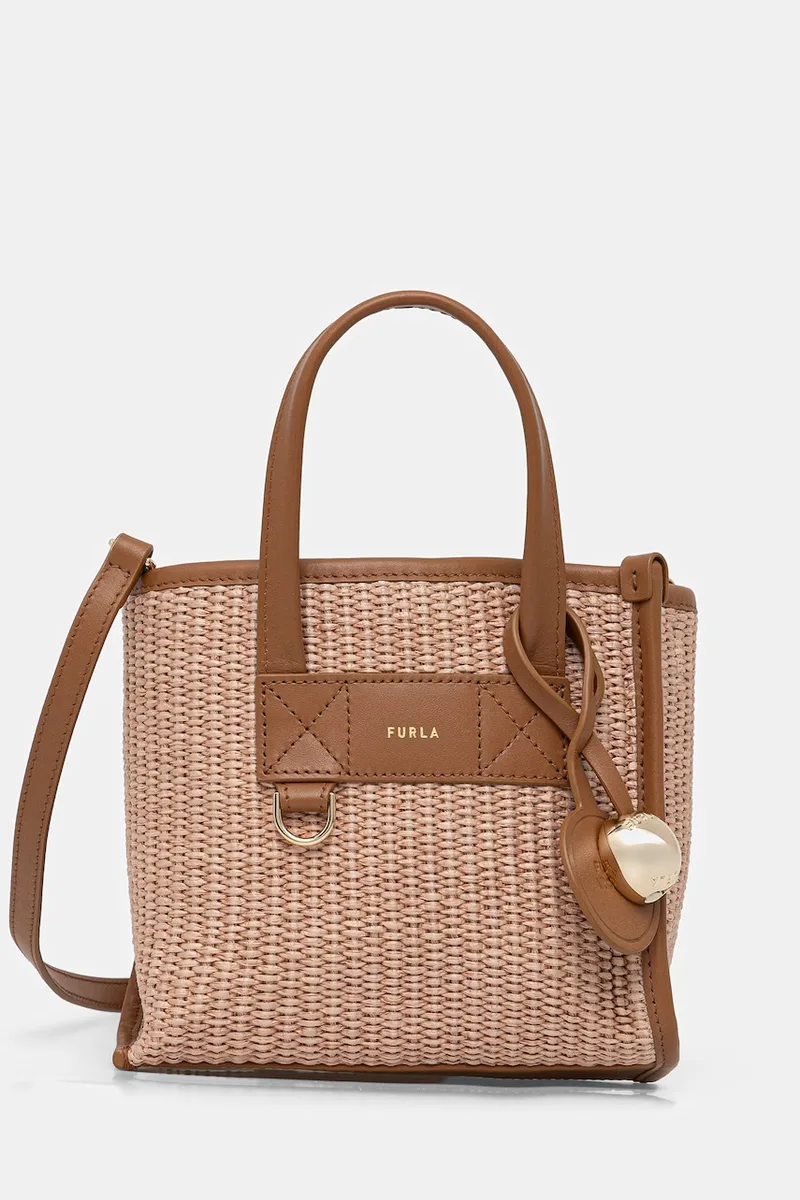 Furla χιαστί γυναικεία πλεγμένη Divide It Mini Tote