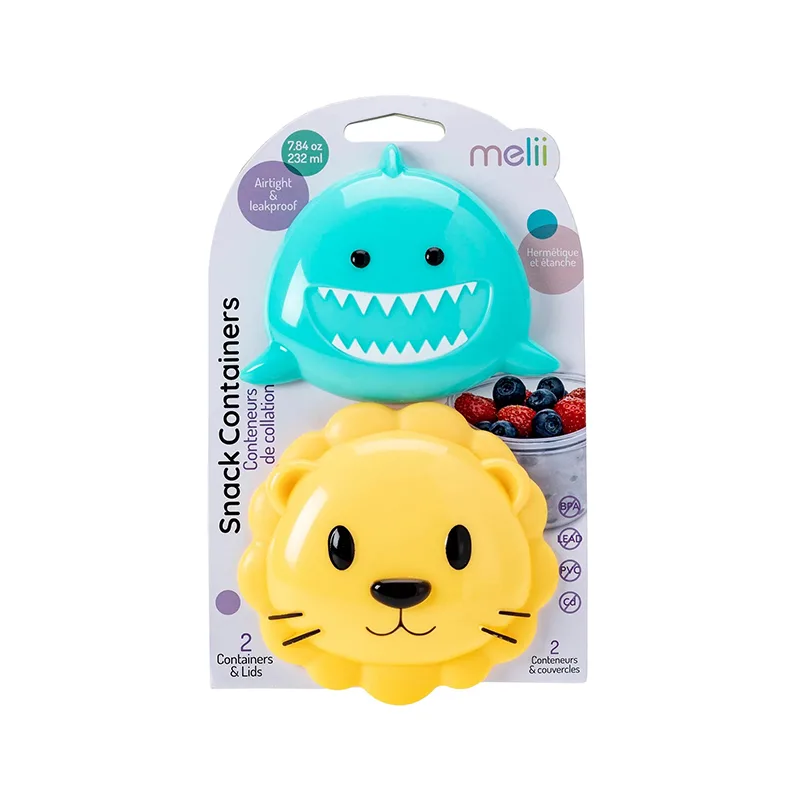 Φαγητοδοχεία (Σετ 2τμχ) Melii Shark & Lion MEL14900