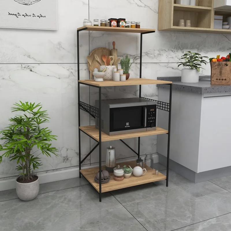 Ντουλάπι Πολλαπλών Χρήσεων Anemon - Black, Pine 854Kln3913 (60x124x45)