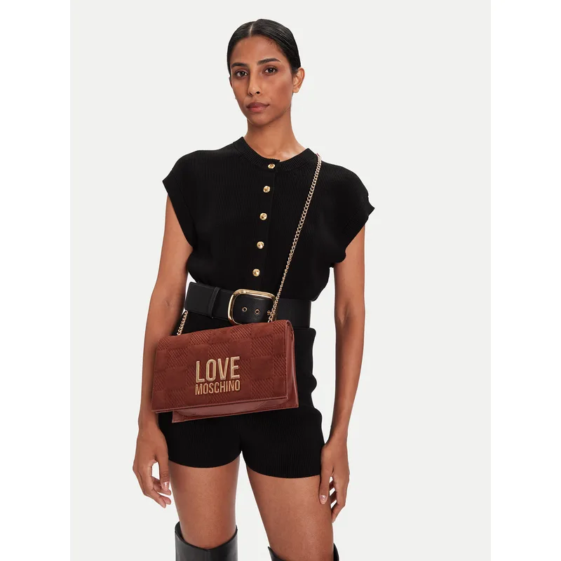 Τσάντα LOVE MOSCHINO JC4122PP0NKB120A Καφέ