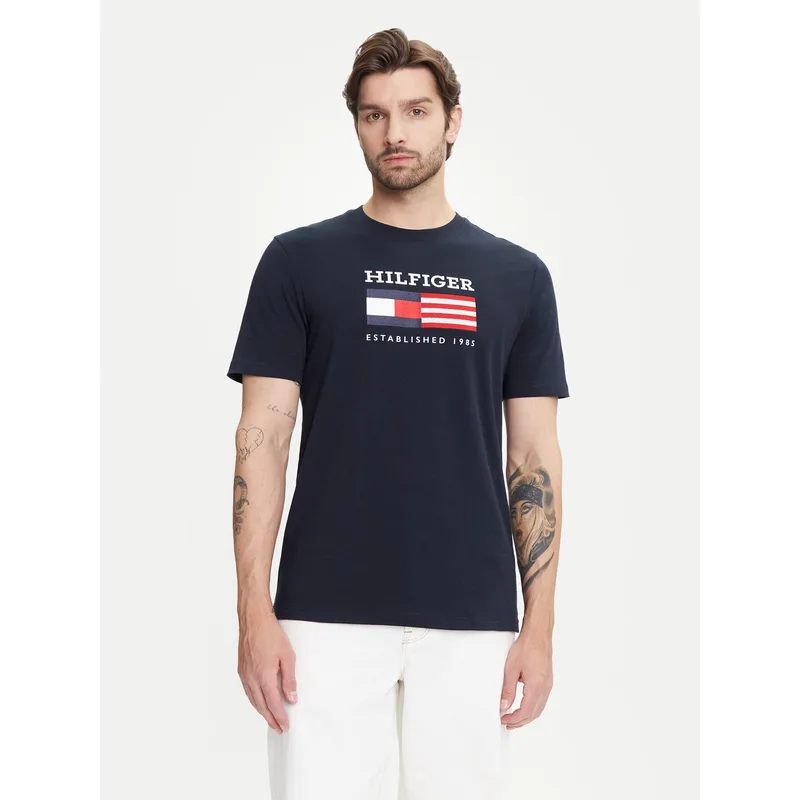 Tommy Hilfiger T-Shirt American Monotype MW0MW39843 Σκούρο μπλε Regular Fit