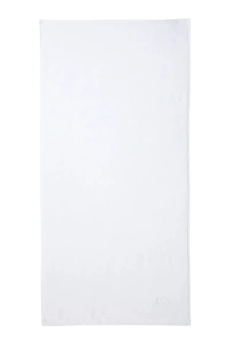 Μικρή βαμβακερή πετσέτα BOSS EDGE White 50 x 100 cm