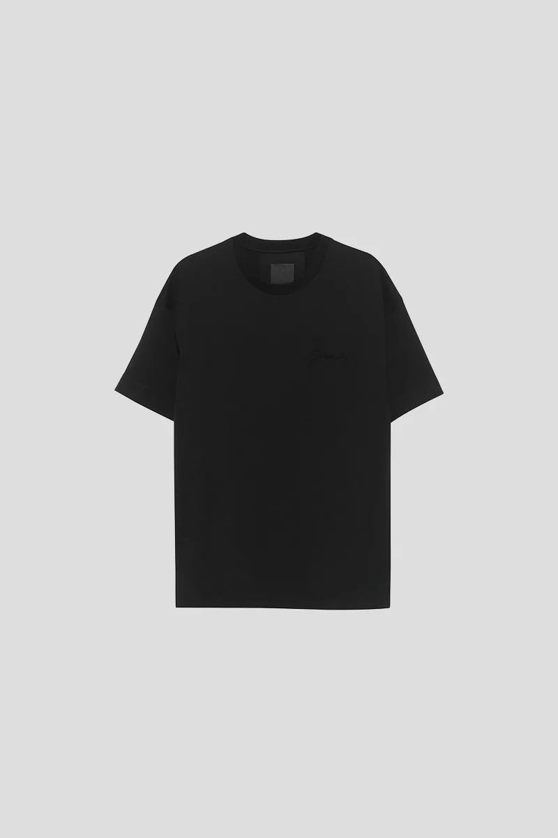 GIVENCHY Ανδρικό Μαύρο Logo-embossed T-shirt