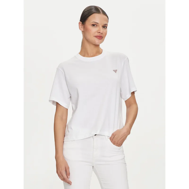 Guess Jeans T-Shirt W4YI05 K8HM0 Λευκό Regular Fit