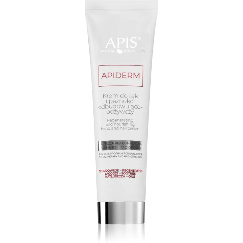 Apis Natural Cosmetics Apiderm Krém κρέμα για χέρια και νύχια μετά από χημειοθεραπεία και ακτινοθεραπεία 100 ml