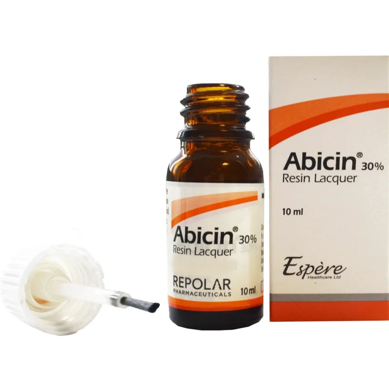 Intramed Abicin 30% Resin Lacquer Λάκα Νυχιών για την Αντιμετώπιση Ονυχομυκητιάσεων & Παρωνυχίας 10ml