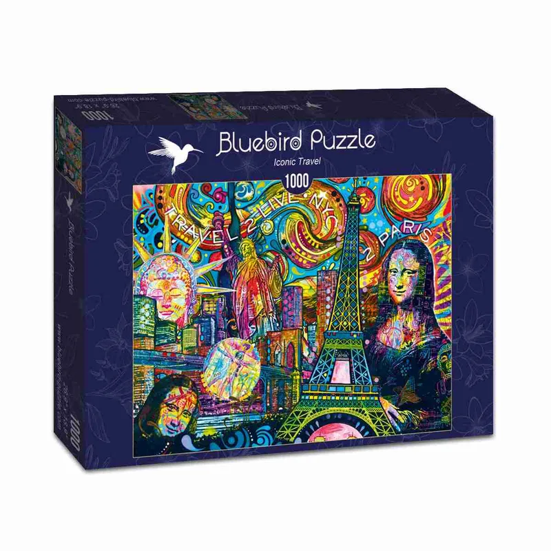 Bluebird Puzzle 70496 -Iconic Travel -1000 pieces