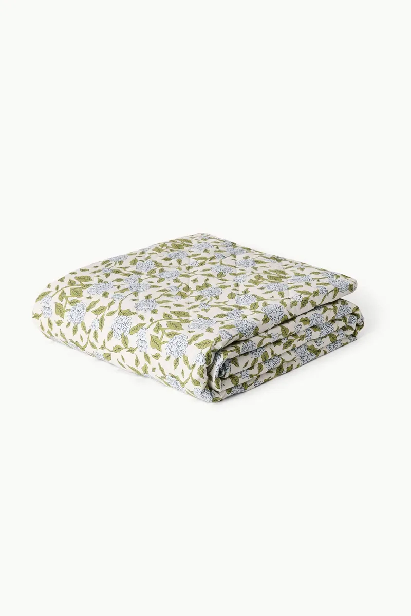 Coincasa κουβερλί διπλό με floral σχέδιο 260 x 260 cm - 006814088 Πράσινο