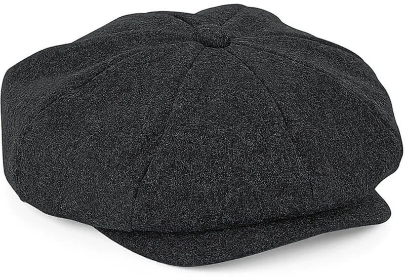 Τραγιάσκα B629 Beechfield Melton Wool Charcoal Marl