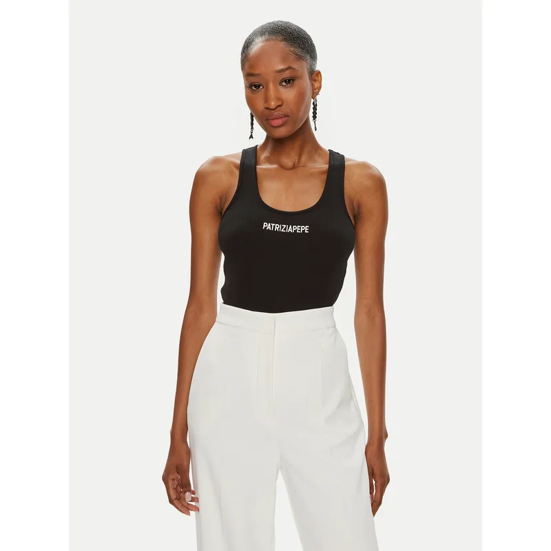 Patrizia Pepe Τοπ 8M1617/J216-K103 Μαύρο Slim Fit