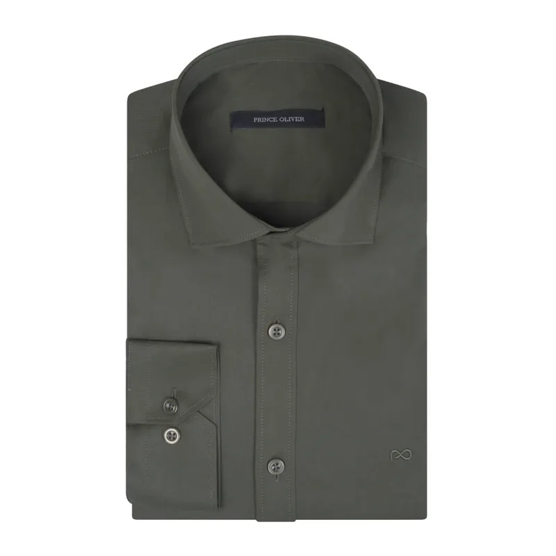 Prince Oliver Πουκάμισο Πράσινο (Modern Fit) New Arrival