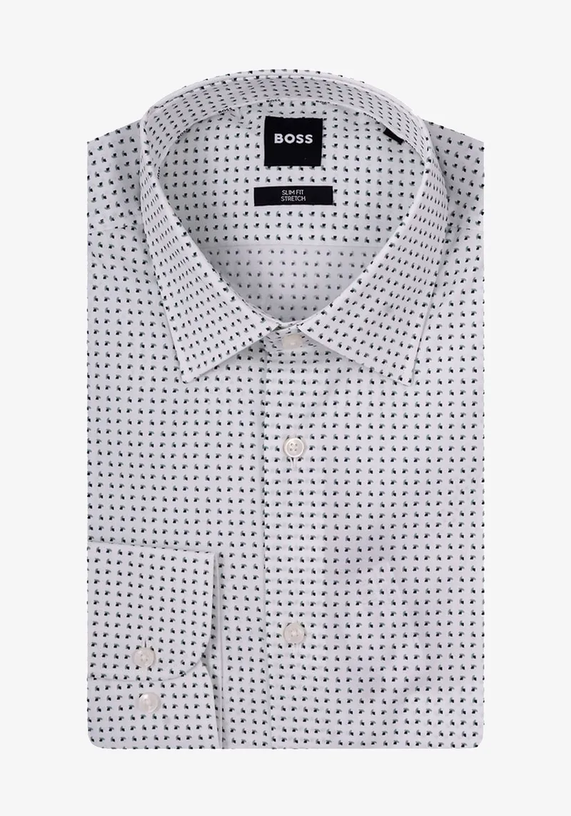 BOSS Πουκάμισο της σειράς H Hank - 50545099 337 Light Pastel Green