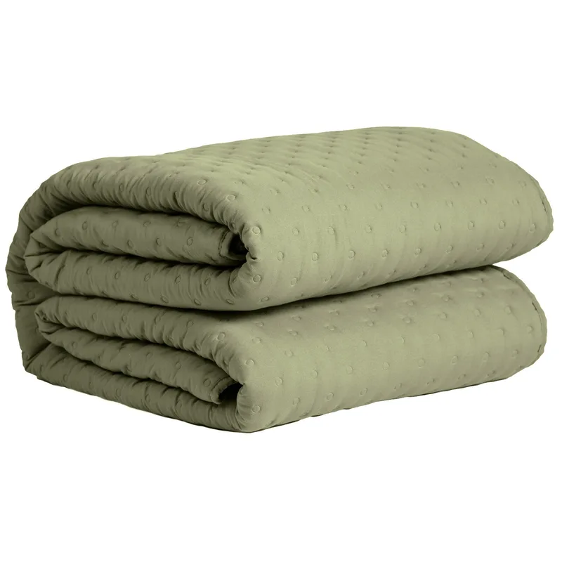 Κουβερλί Υπέρδιπλο Das Home Happy 9629 Λαδί 220x240